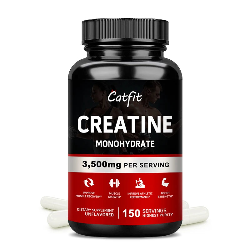 Creatine Monohydrate Capsule for Body Building Endurance Whey Protein Supplements Muscle Gym Proteins for Sports Health