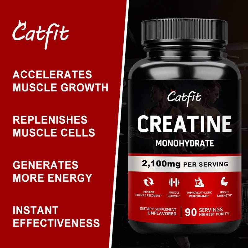 Creatine Monohydrate Capsule for Body Building Endurance Whey Protein Supplements Muscle Gym Proteins for Sports Health