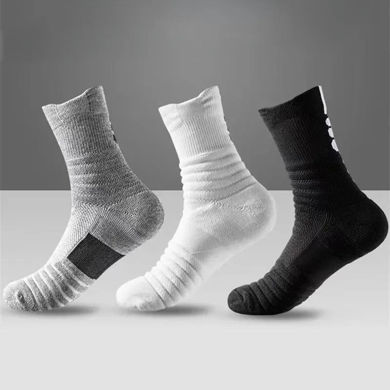 3pc Anti-slip Unisex Cotton Socks